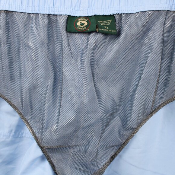 Stillwater Supply Co. Men's Light Blue Elastic Waist  Pull Tie Shorts Size 2XL - Picture 9 of 12